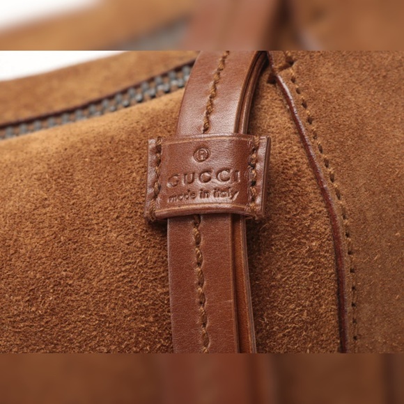 Authentic Gucci Brown Suede Hobo Handbag🤎 - Picture 10 of 16